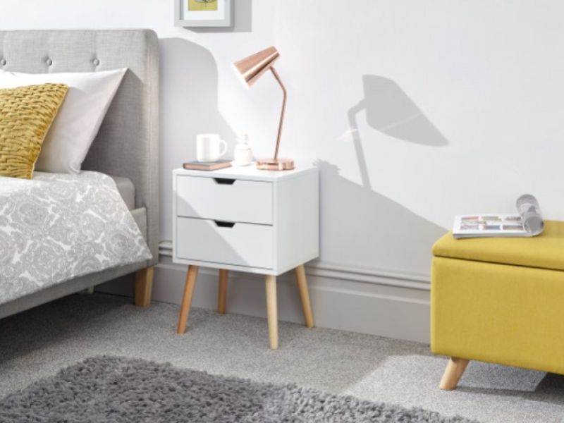 GFW Nyborg Bedside In White