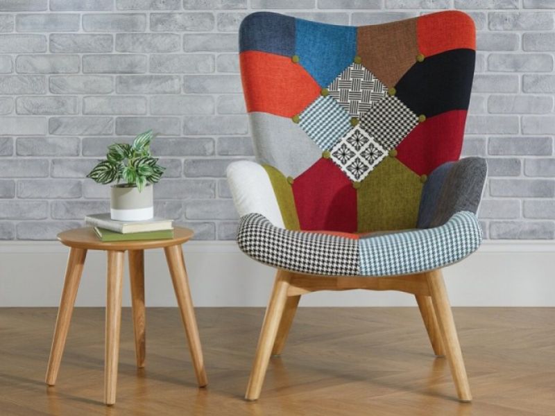 Birlea Sloane Chair In Patchwork Fabric