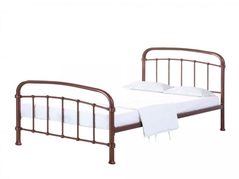 LPD Halston 4ft6 Double Copper Effect Finish Metal Bed Frame