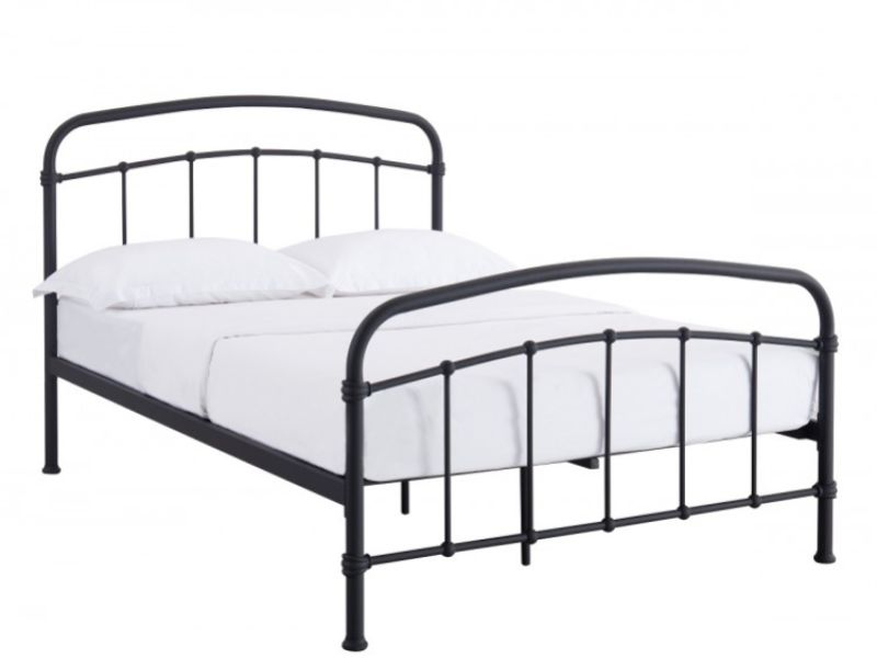 LPD Halston 4ft6 Double Black Metal Bed Frame