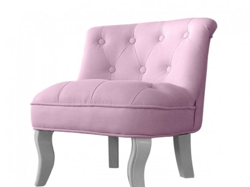 Kidsaw Mini Cabrio Chair In Pink Fabric