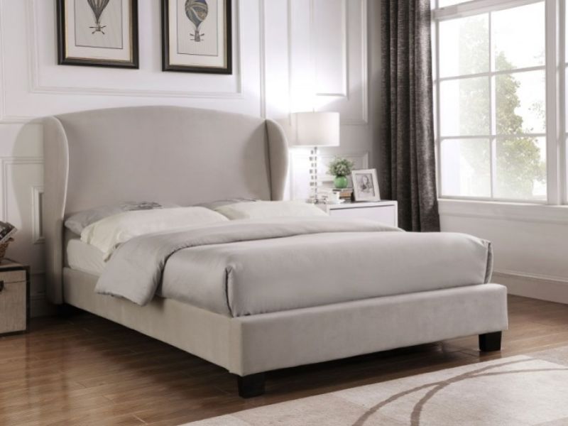 Julian Bowen Blenheim 4ft6 Double Grey Fabric Bed Frame