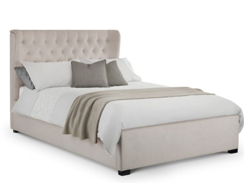 Julian Bowen Geneva 4ft6 Double Pearl Fabric Bed Frame