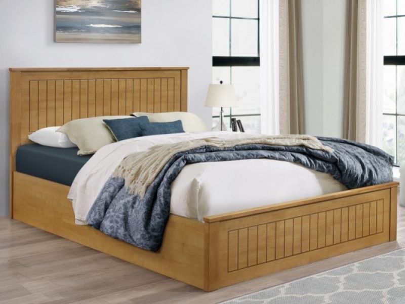 Birlea Fairmont 4ft6 Double Wooden Ottoman Bed Frame In Oak