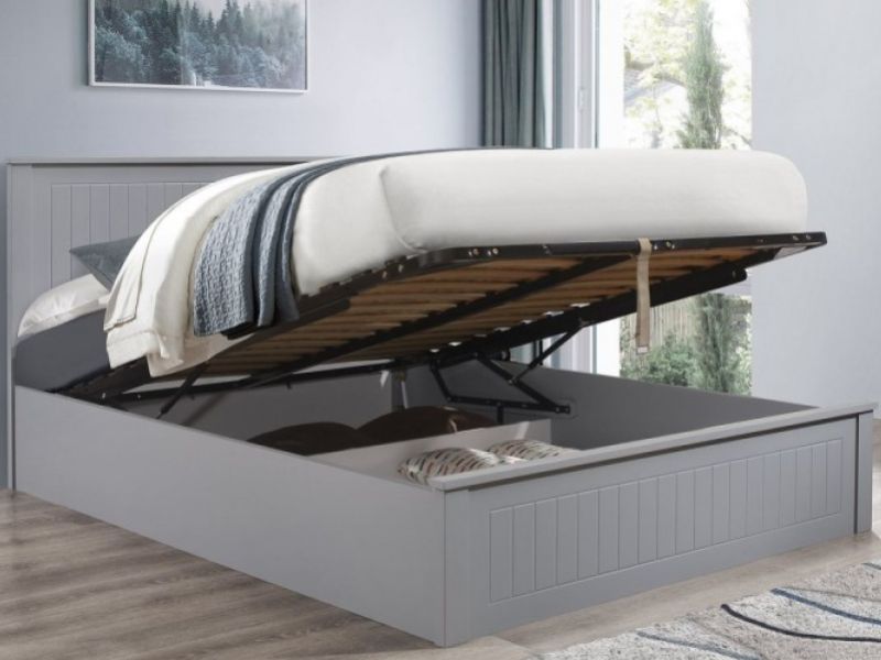 Birlea Fairmont 5ft Kingsize Wooden Ottoman Bed Frame In Grey