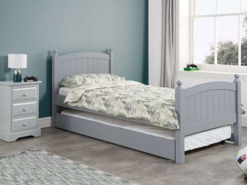 Birlea Whitehaven 3ft Single Grey Wooden Guest Bed