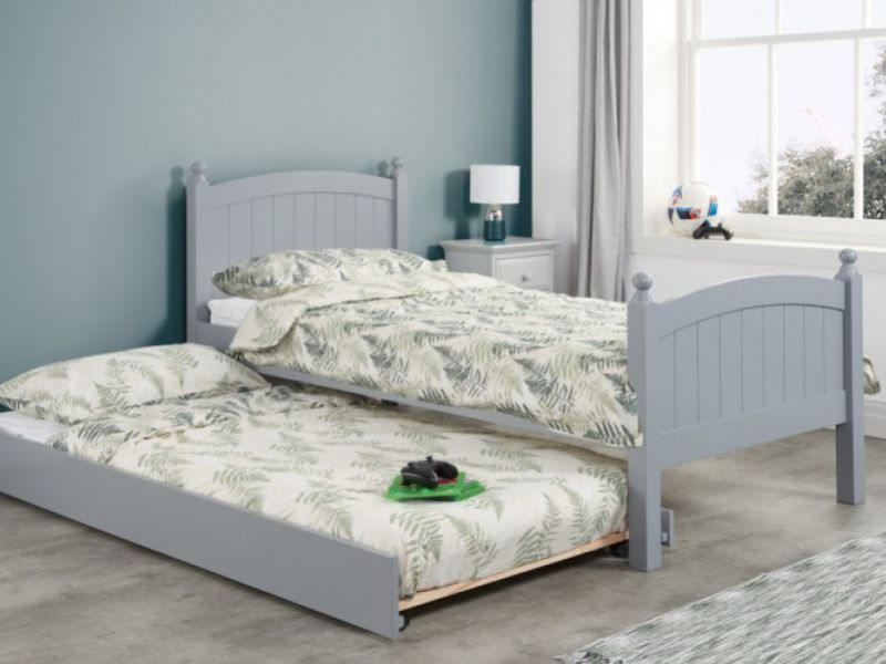 Birlea Whitehaven 3ft Single Grey Wooden Guest Bed