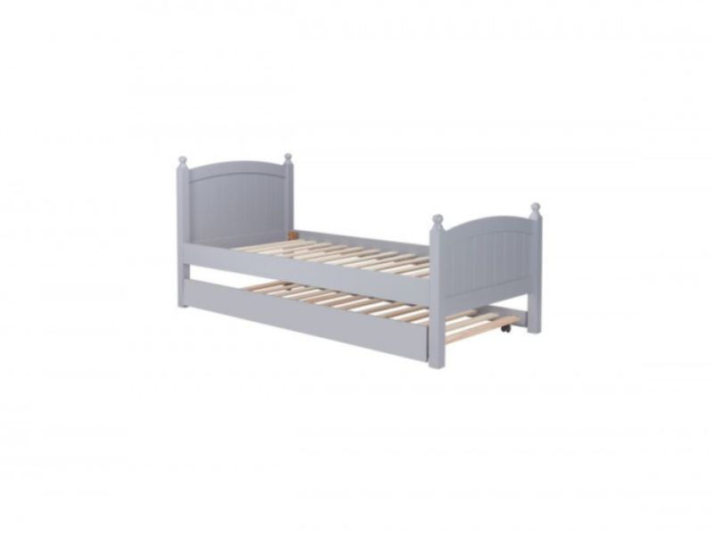 Birlea Whitehaven 3ft Single Grey Wooden Guest Bed