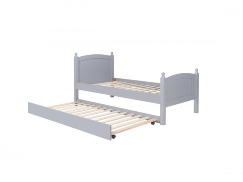 Birlea Whitehaven 3ft Single Grey Wooden Guest Bed