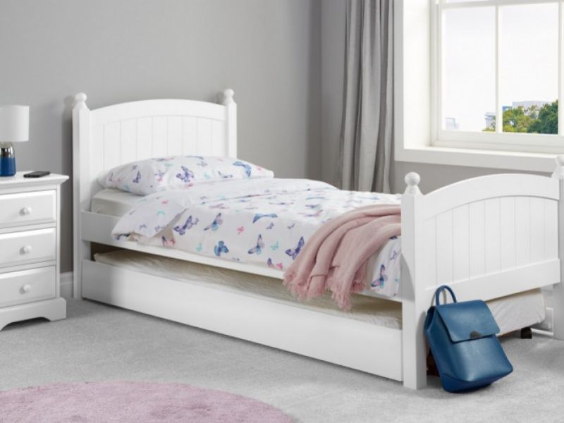 Birlea Whitehaven 3ft Single White Wooden Guest Bed