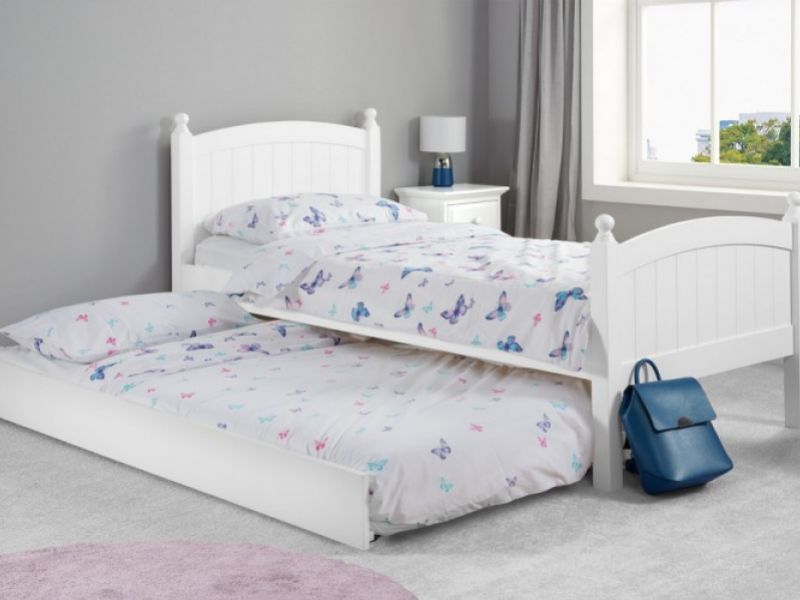 Birlea Whitehaven 3ft Single White Wooden Guest Bed