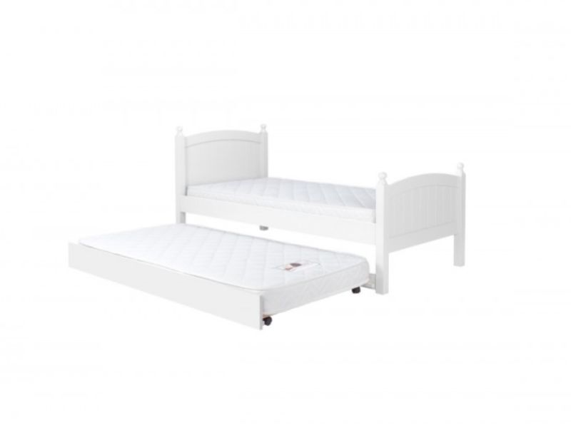 Birlea Whitehaven 3ft Single White Wooden Guest Bed