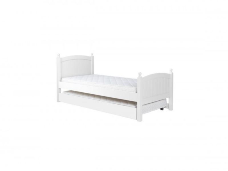 Birlea Whitehaven 3ft Single White Wooden Guest Bed