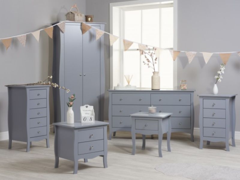 Birlea Paris 1 Drawer Bedside In Grey