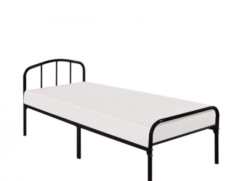 LPD Milton 3ft Single Black Metal Bed Frame