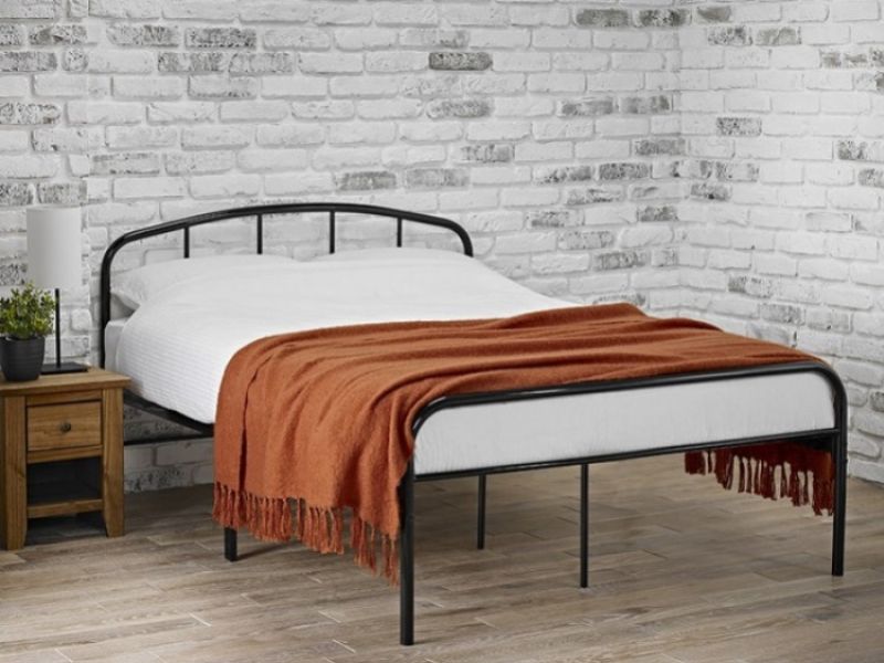 Lpd Milton 4ft Small Double Black Metal, How Much Does A Double Bed Frame Cost