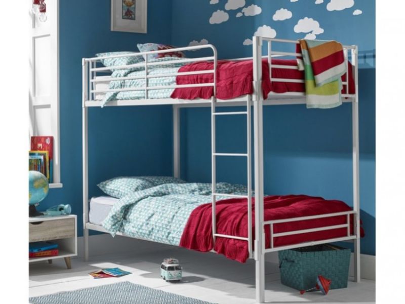 LPD Apollo White Metal Bunk Bed