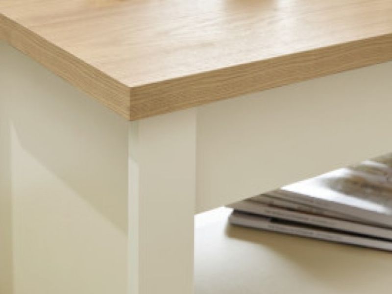GFW Lancaster Lift Up Coffee Table in Cream