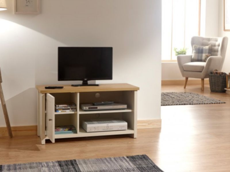 GFW Lancaster Small TV Cabinet in Cream