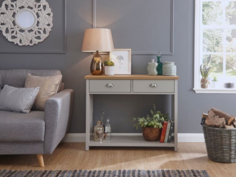 GFW Lancaster Console Hall Table in Grey