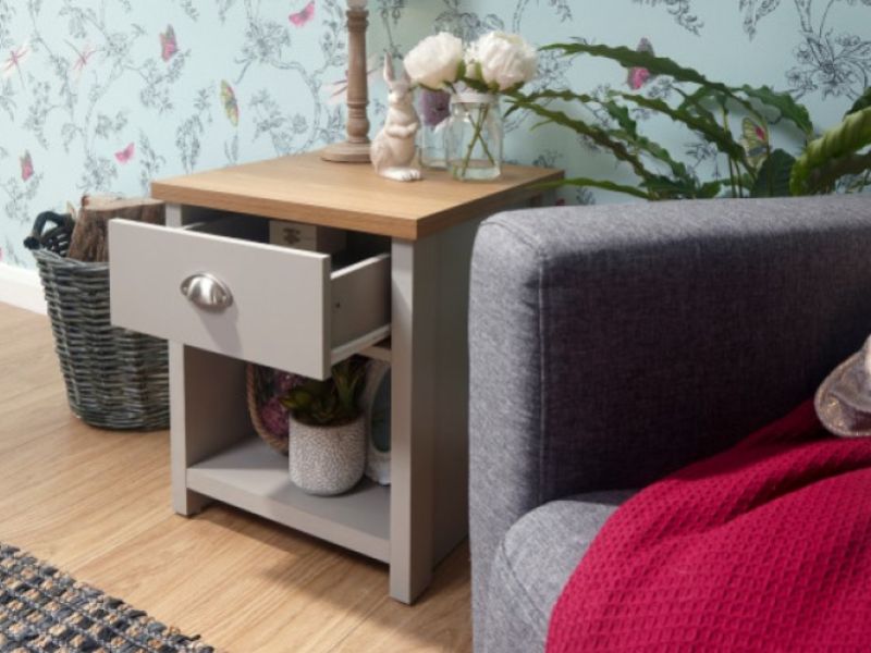 GFW Lancaster Lamp Table in Grey