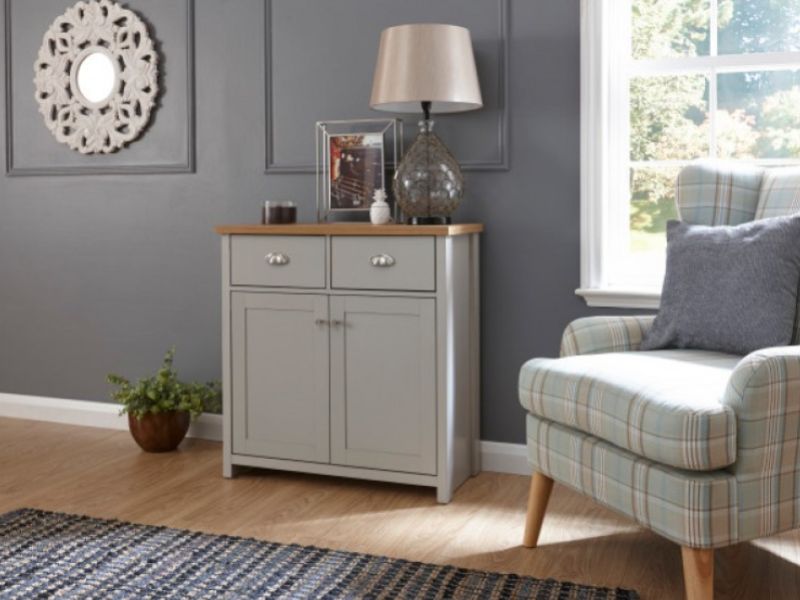 GFW Lancaster Compact Sideboard in Grey