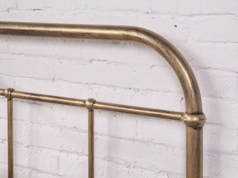 Flintshire Oakenholt 4ft6 Double Metal Bed Frame In Antique Bronze