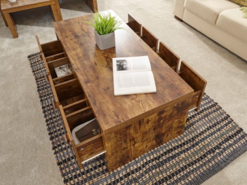 GFW Jakarta 8 Drawer Coffee Table Mango