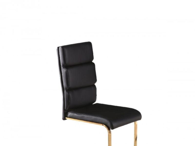 LPD Antibes Pair Of Black Dining Chairs