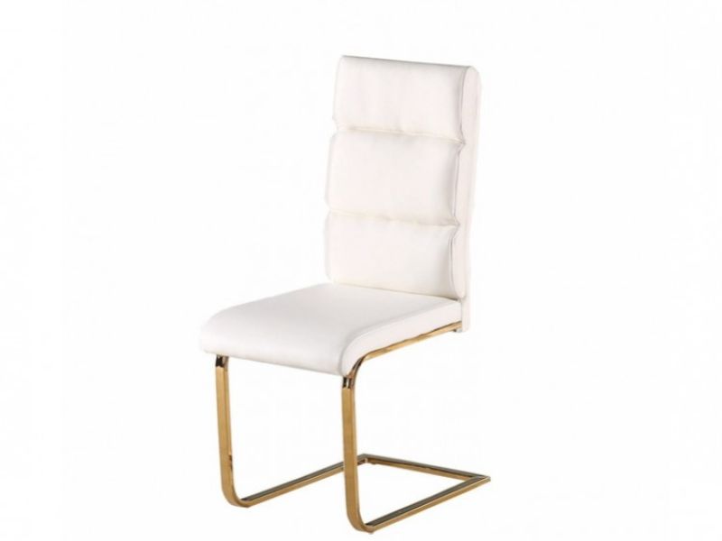 LPD Antibes Pair Of White Dining Chairs