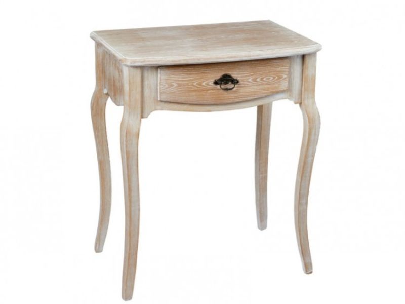 LPD Provence Weathered Oak Finish Lamp Table