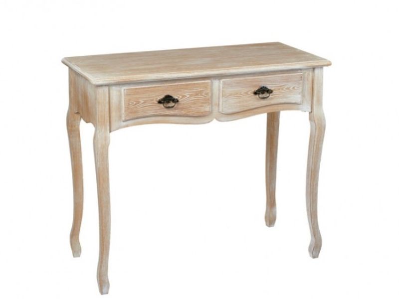 LPD Provence Weathered Oak Finish Console Table