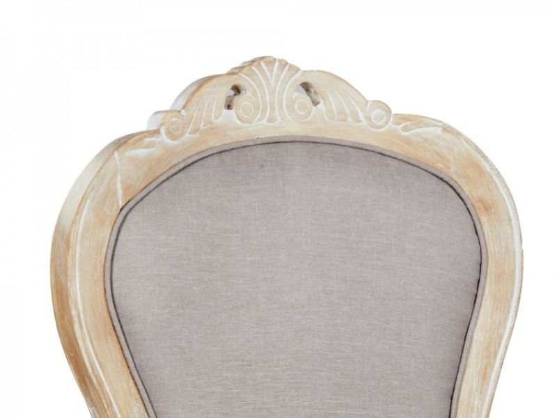 LPD Provence Weathered Oak Finish Pair Of Dining Chairs