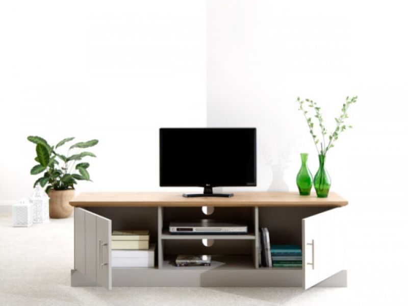 GFW Kendal Large TV Unit Grey