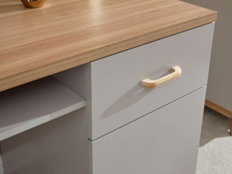 GFW Nordica Desk in Oak and Grey