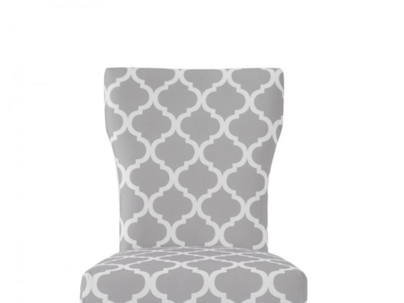 LPD Hugo Pair Of Fabric Dining Chairs