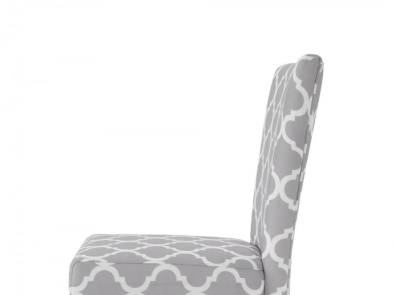 LPD Hugo Pair Of Fabric Dining Chairs