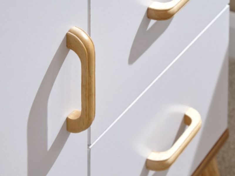 GFW Nordica Small Sideboard in Oak and White