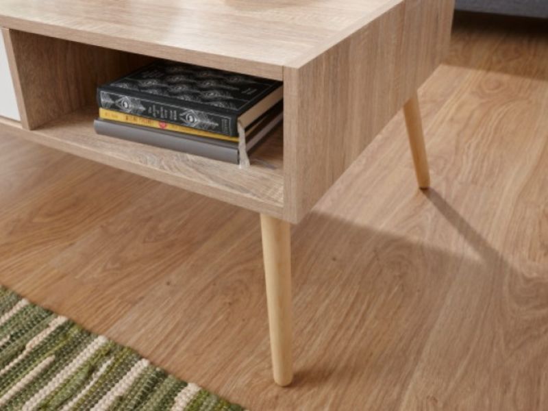 GFW Stockholm Coffee Table in White Oak Effect