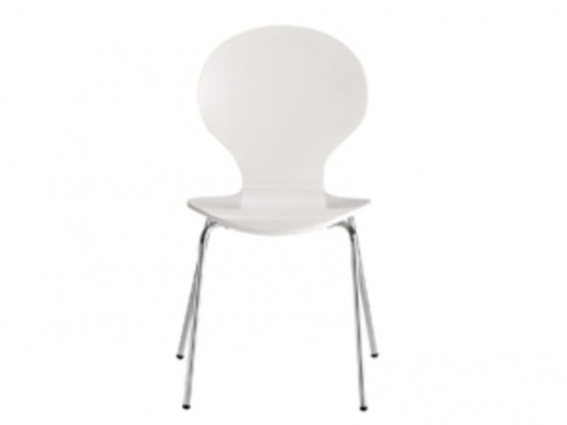 LPD Ibiza White Dining Chairs Set Of 4