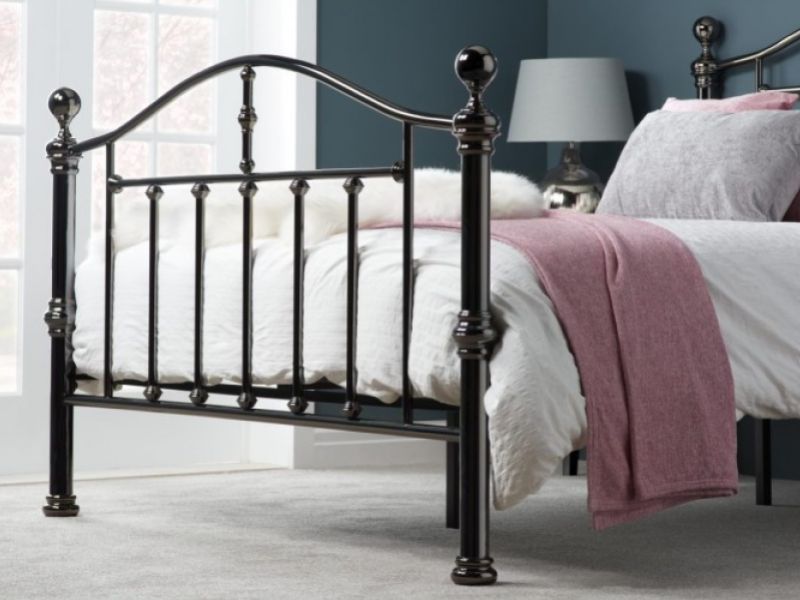Birlea Victoria 5ft Kingsize Black Nickel Metal Bed Frame by Birlea