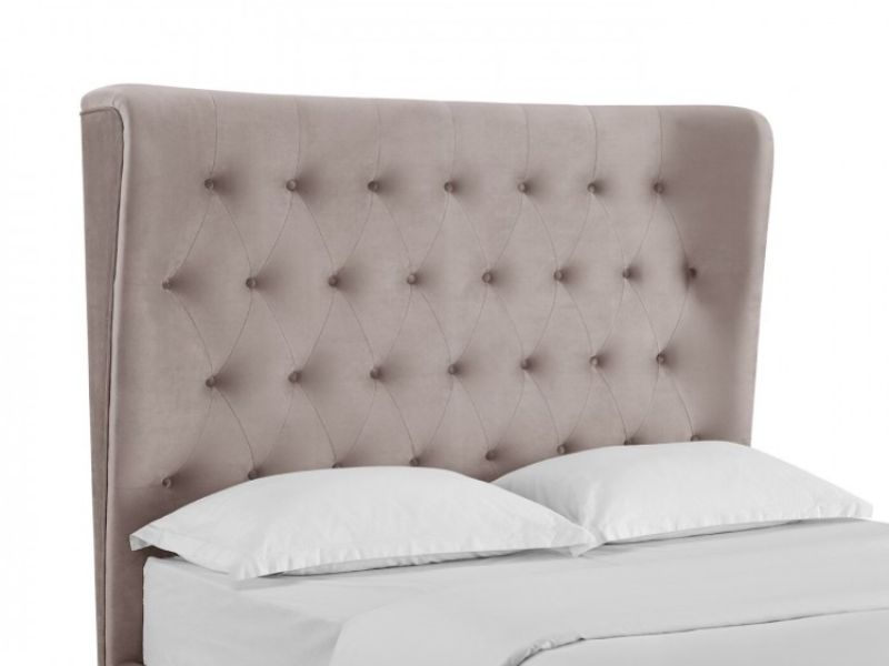 LPD Belgravia 4ft6 Double Cappuccino Fabric Ottoman Bed Frame