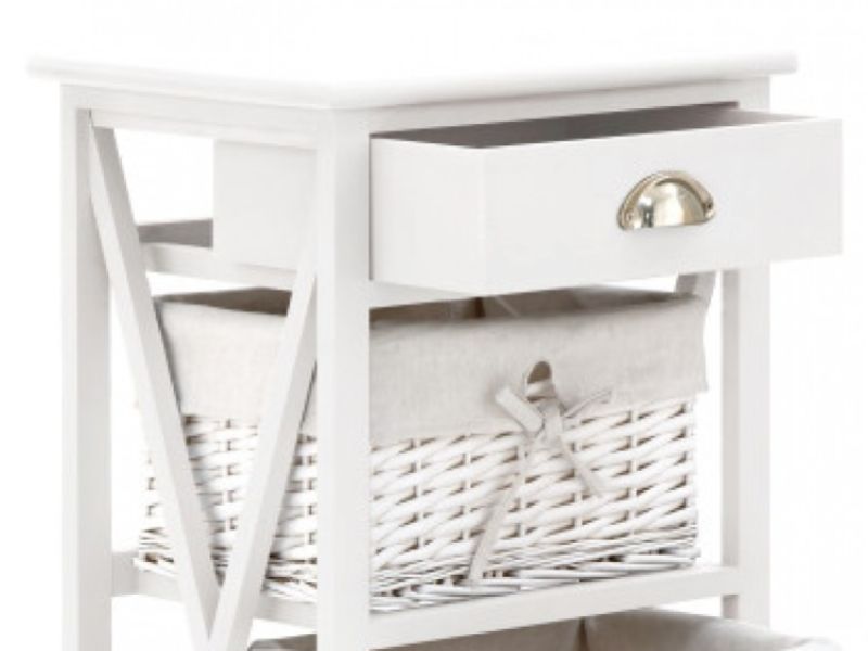 GFW Padstow 1 Plus 3 Drawer Chest in White