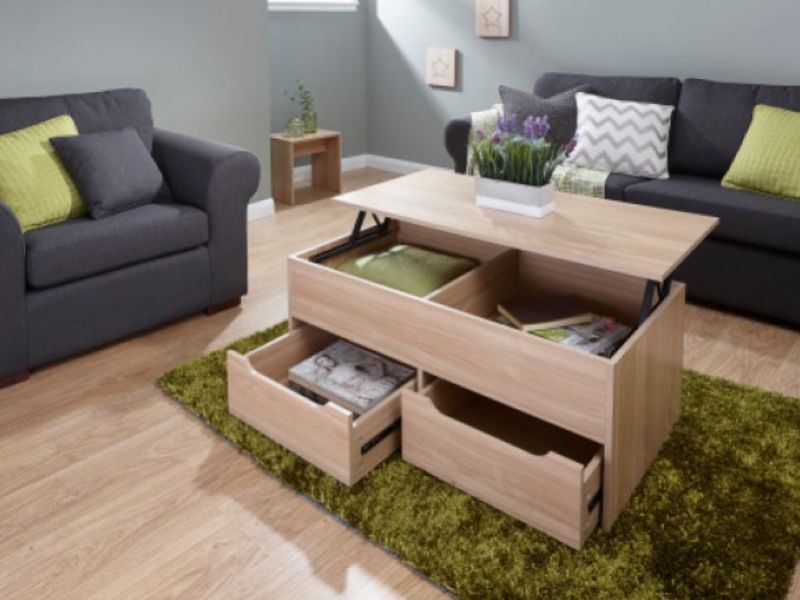 GFW Ultimate Storage Coffee Table in Oak Effect
