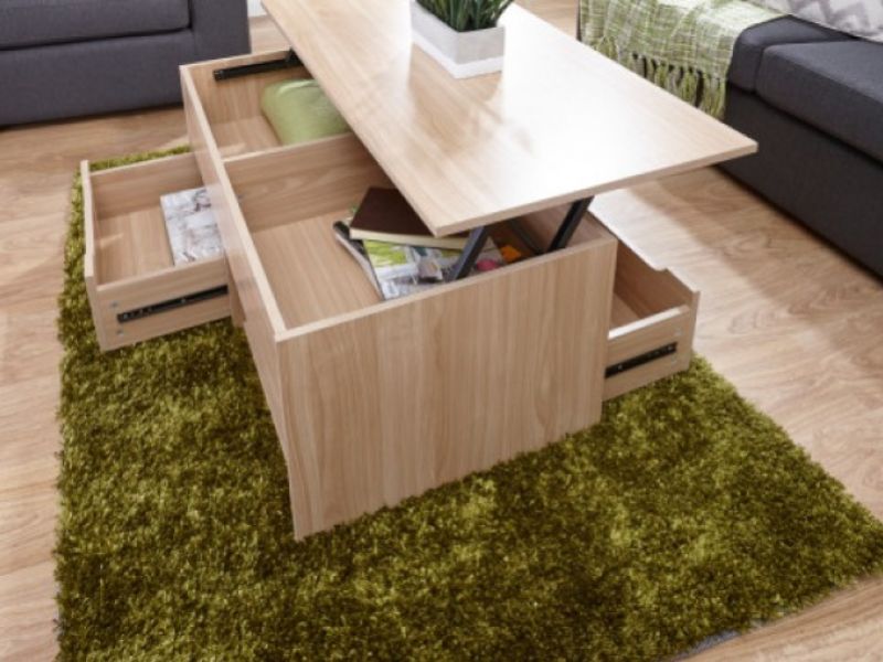GFW Ultimate Storage Coffee Table in Oak Effect