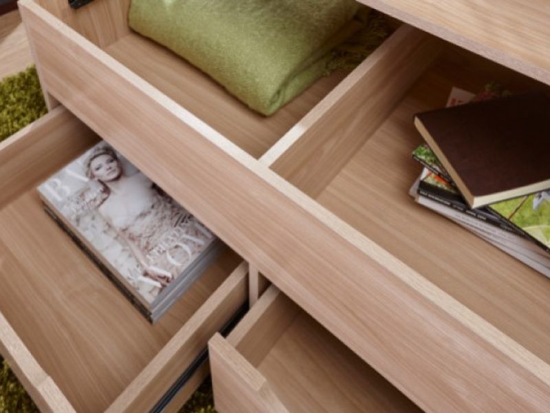 GFW Ultimate Storage Coffee Table in Oak Effect