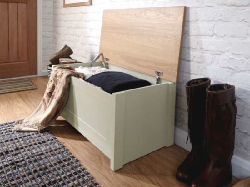 GFW Lancaster Ottoman Storage in Cream