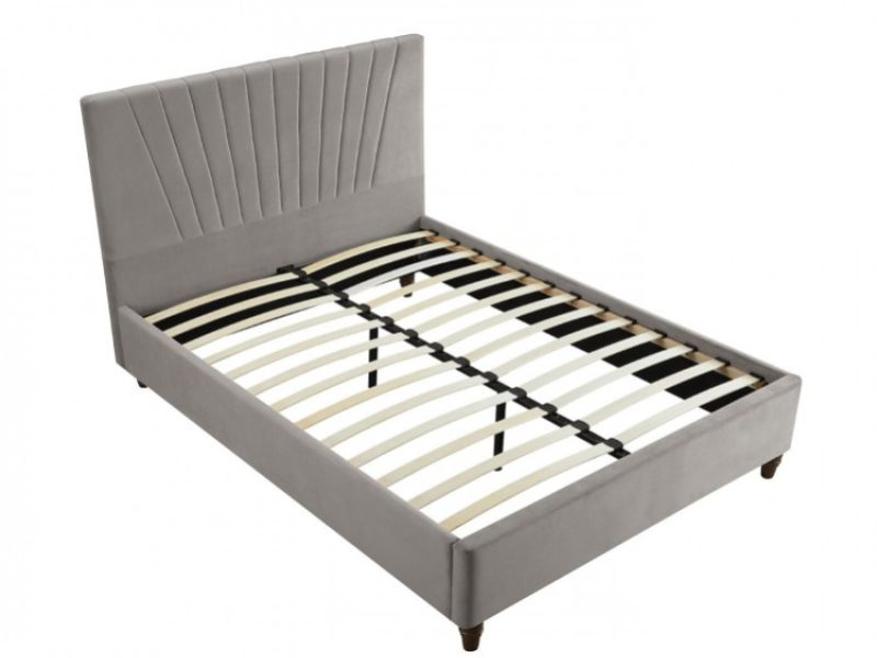 LPD Lexie 4ft6 Double Silver Fabric Bed Frame