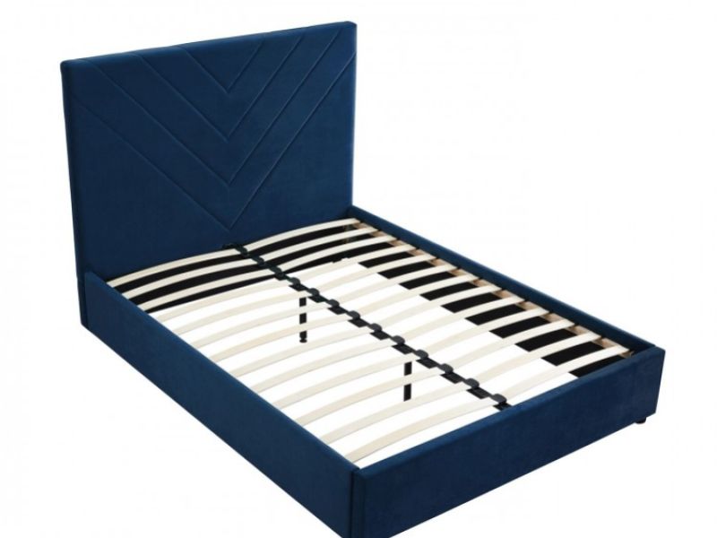 LPD Islington 5ft Kingsize Blue Fabric Bed Frame