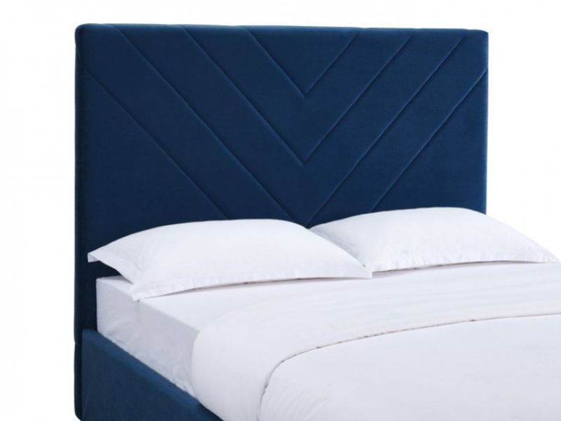 LPD Islington 5ft Kingsize Blue Fabric Bed Frame